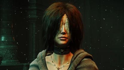 Demon's Souls Maiden in Black with wax-covered eyes