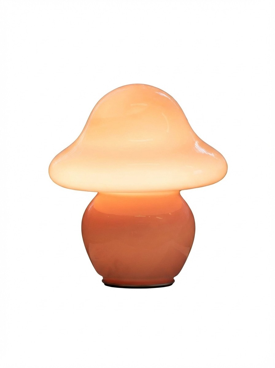 HEQET, Pink Mushroom Table Lamp