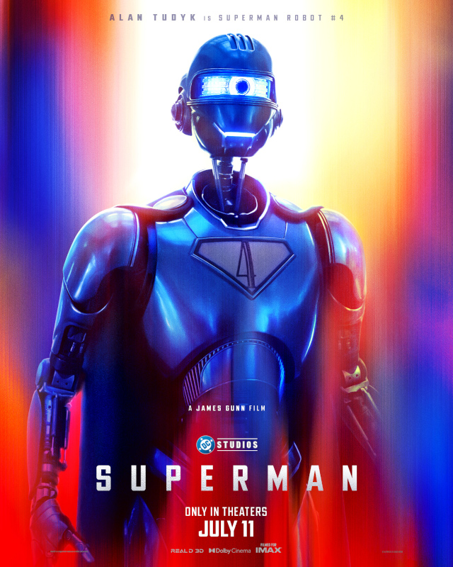 Alan Tudyk as Robot #4 on Superman poster