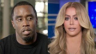 Diddy and Aubrey O'Day in separate interviews