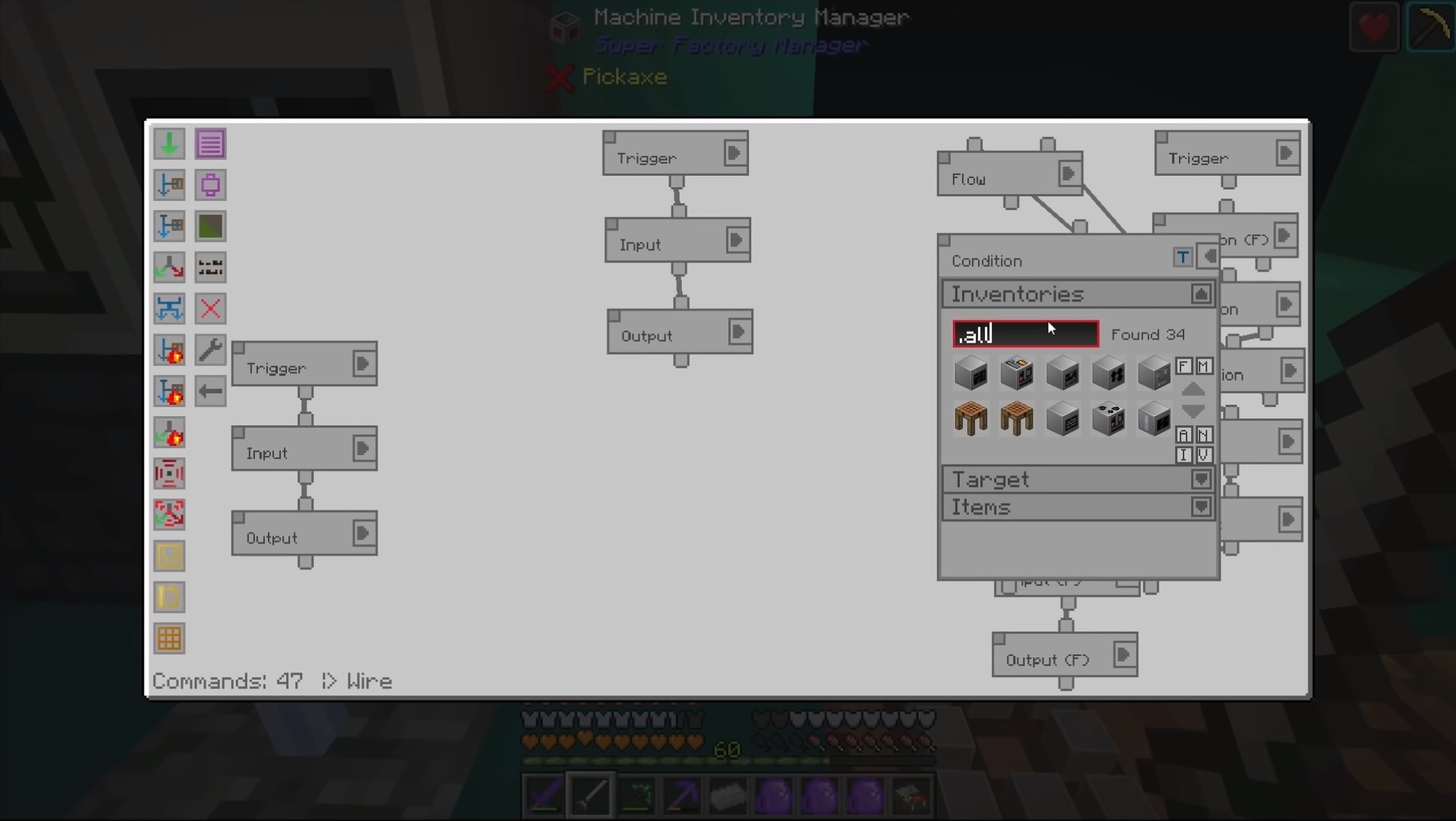 Minecraft mods - Super Factory Manager - A factory management interface inside Minecraft