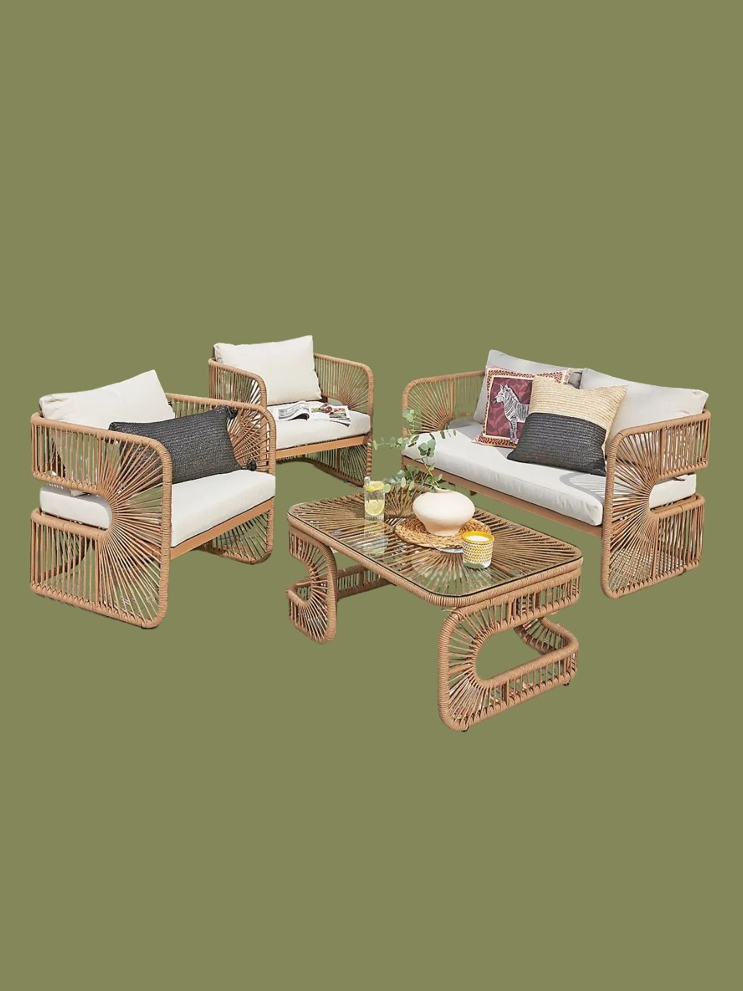 Dunelm, Amazonia 4 Seater Conversation Set