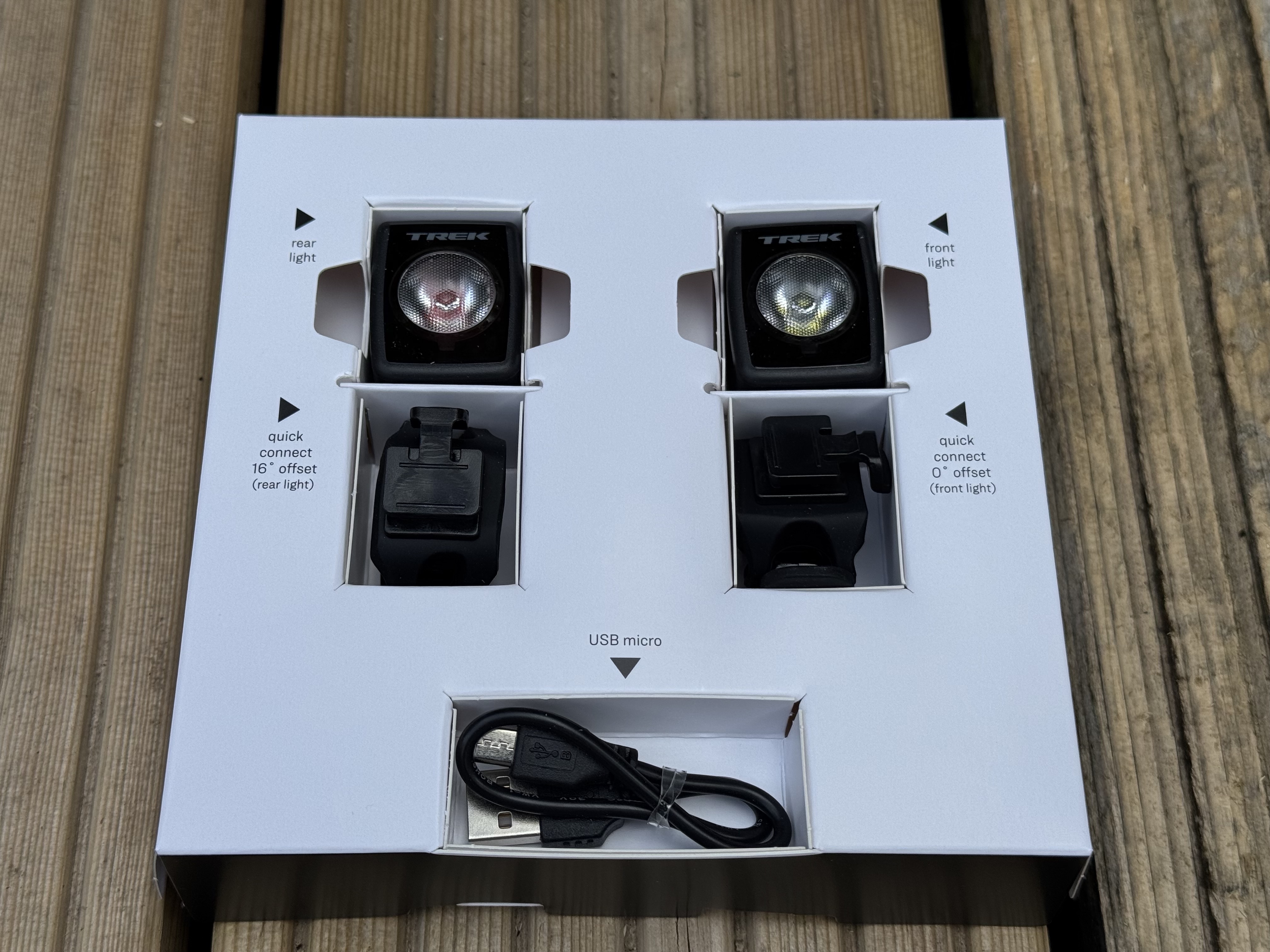Trek Ion 200 RT and Flare RT lights