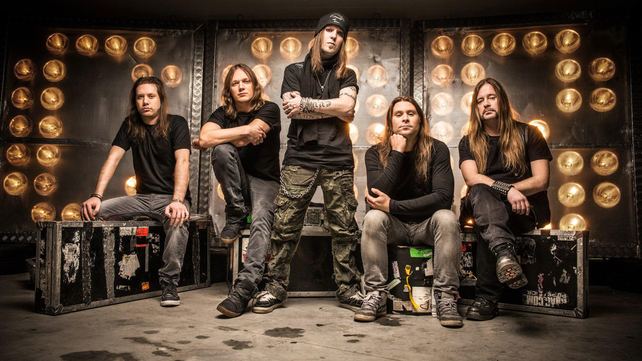 Latvala, far right, with Children Of Bodom