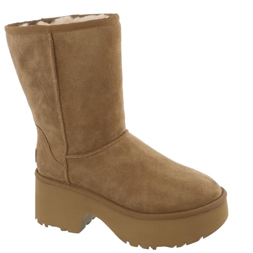Ugg Women&#039;s Classic Short New Heights Fashion Boot, Chestnut, 8