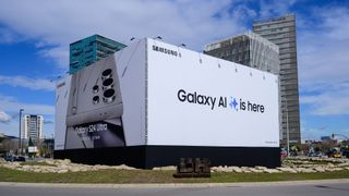 Samsung Galaxy AI-banner bij MWC 2024