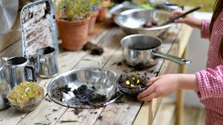 Top 10 Garden trends: image of play station for making mud pies
