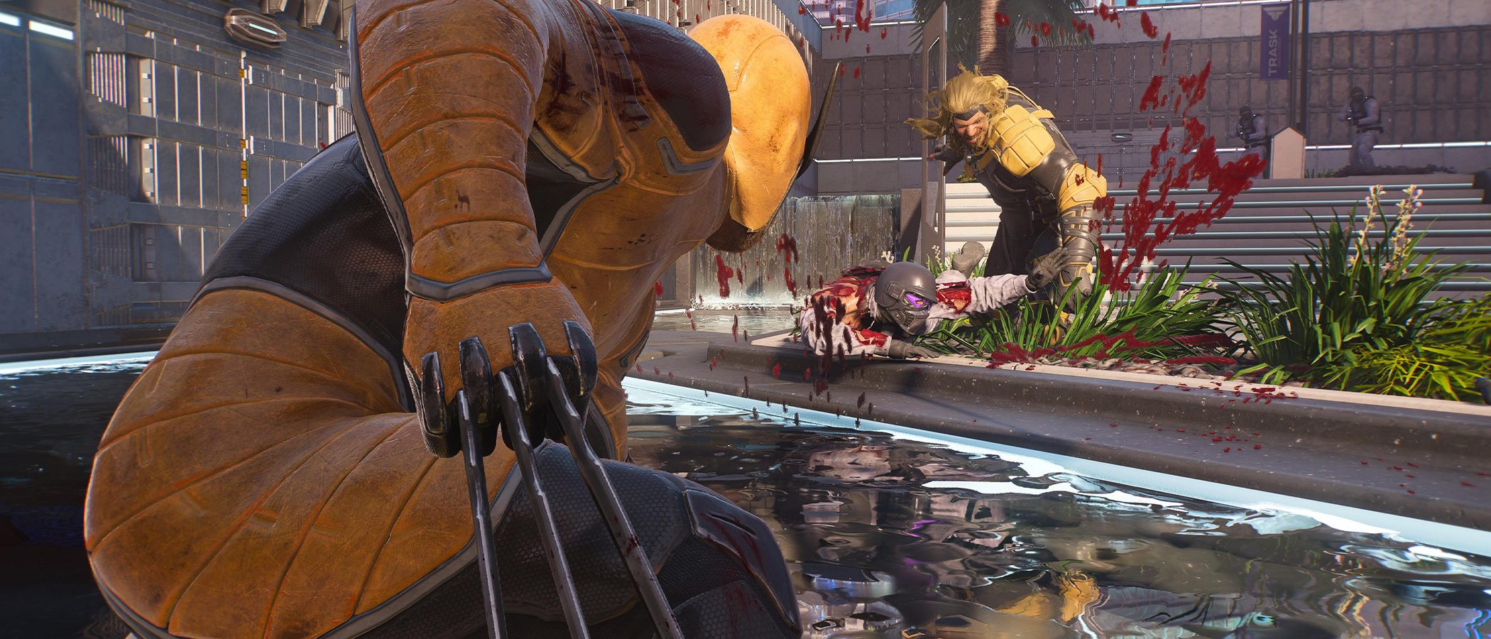 Screens from a Marvel game
