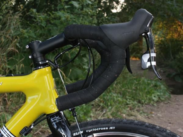 The Ibis house-brand bars feature anatomic-type drops.