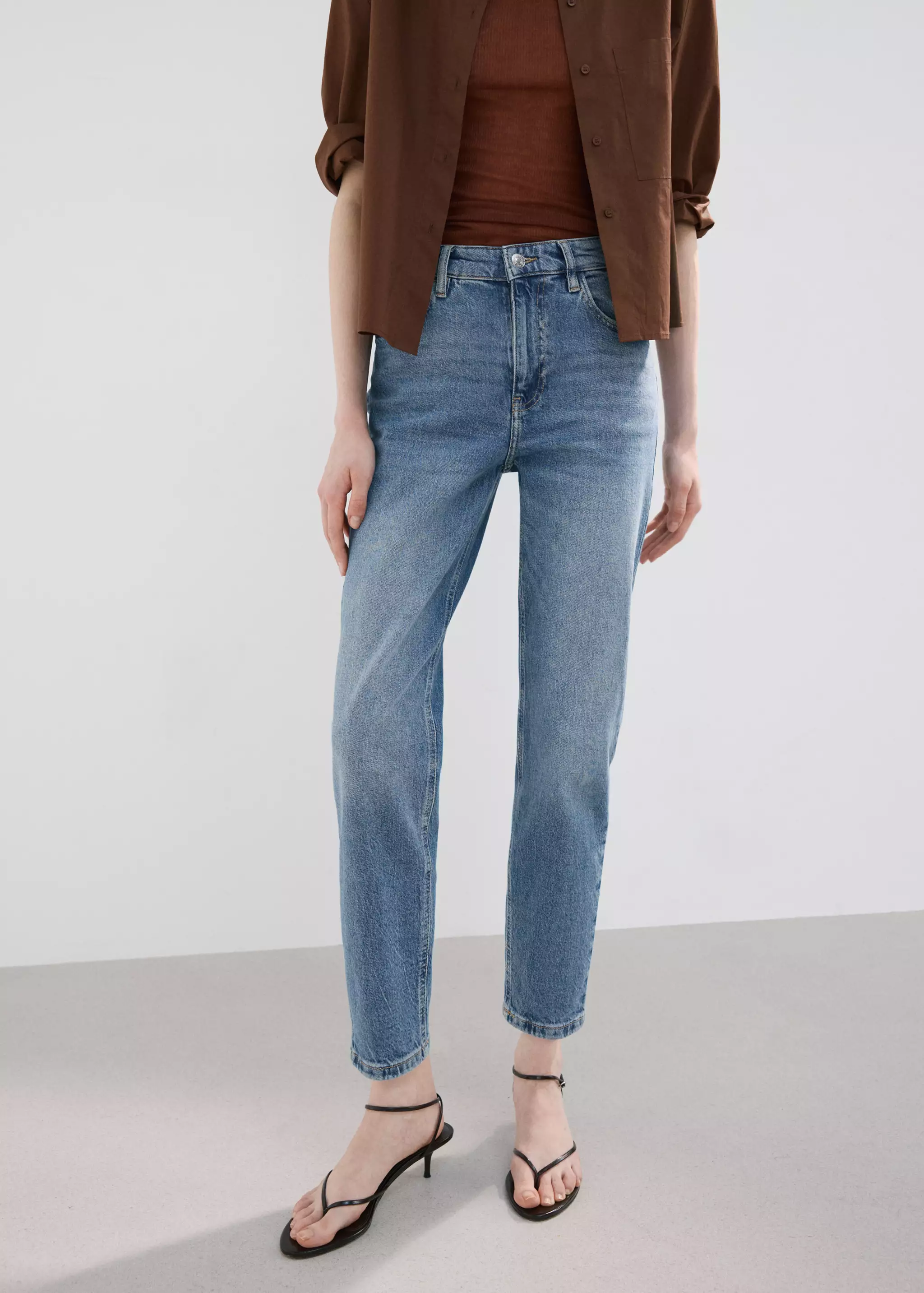 Newmom Comfort High-Rise Jeans - Women | Mango Usa