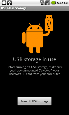 Android 2.2. Froyo USB Mass Storage Mount