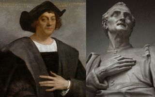 America wasn't named for Christopher Columbus (left), but for Amerigo Vespucci (right).
