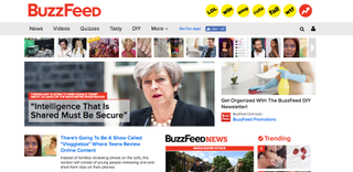 The goal of the BuzzFeed design team is to let the content shine through