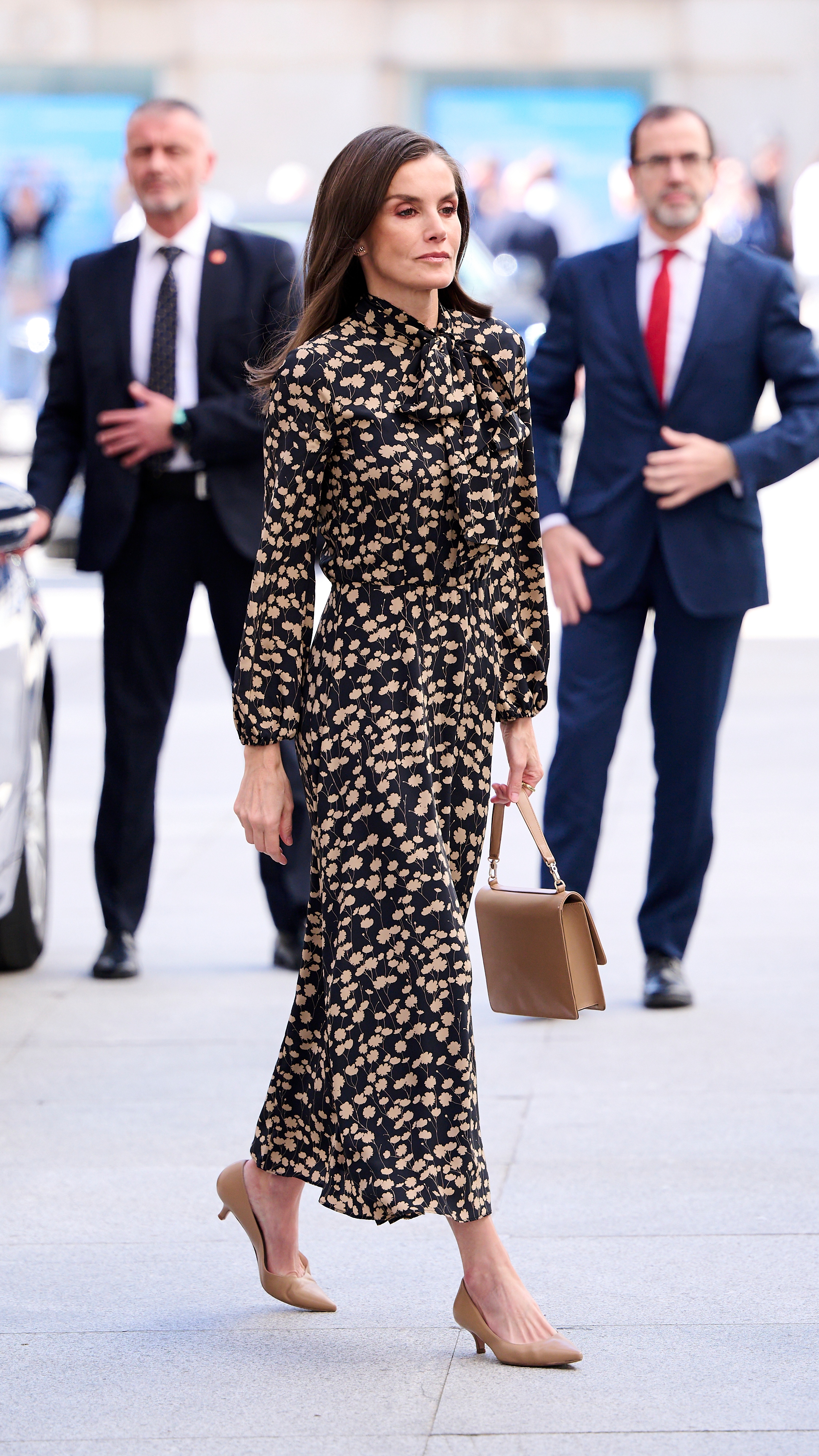 Queen Letizia of Spain attends the commemoration of the "International Romani Day" at the Spanish Parliament on April 08, 2025 in Madrid, Spain.
