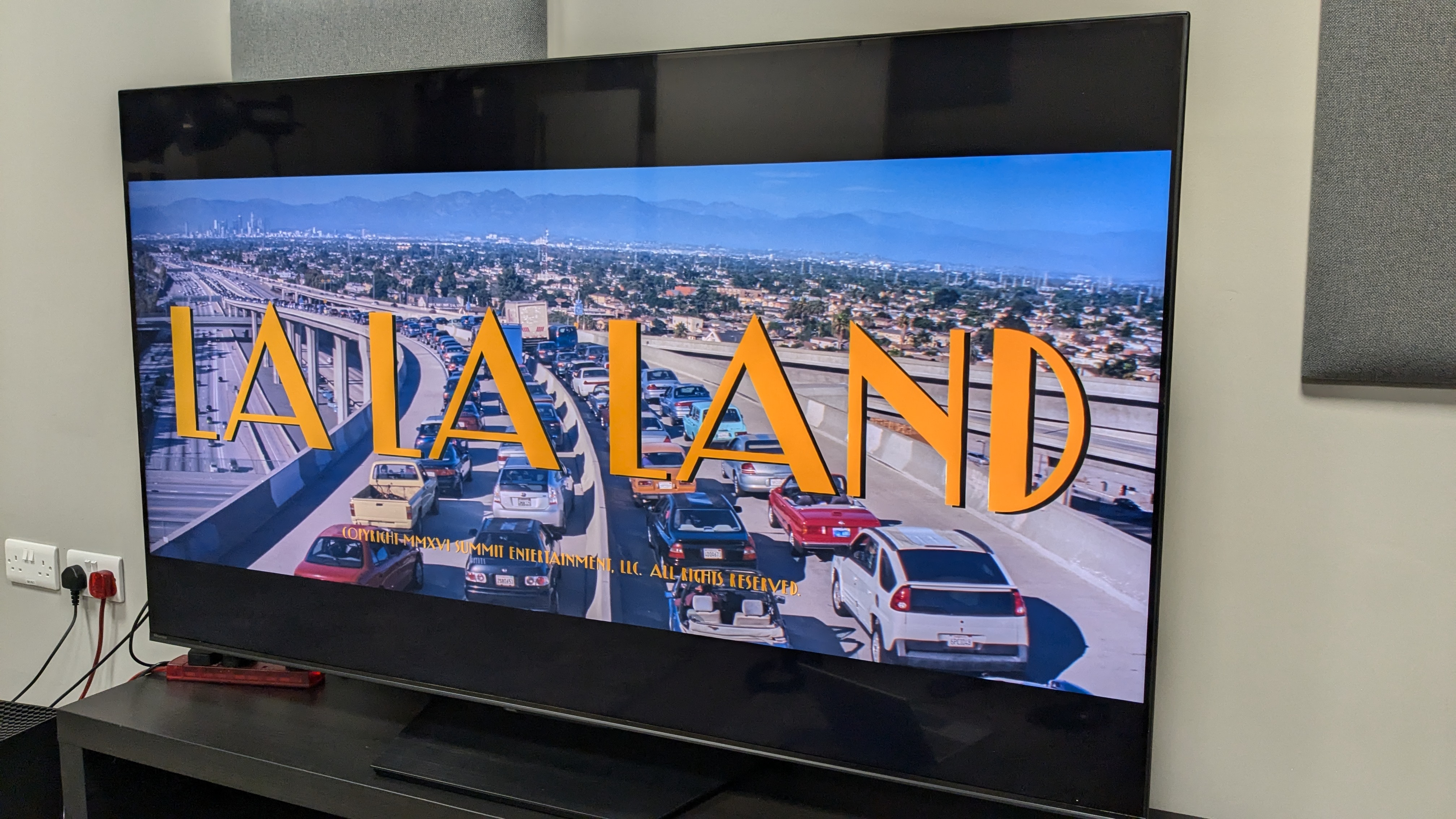 Hisense U7N with La La Land on screen