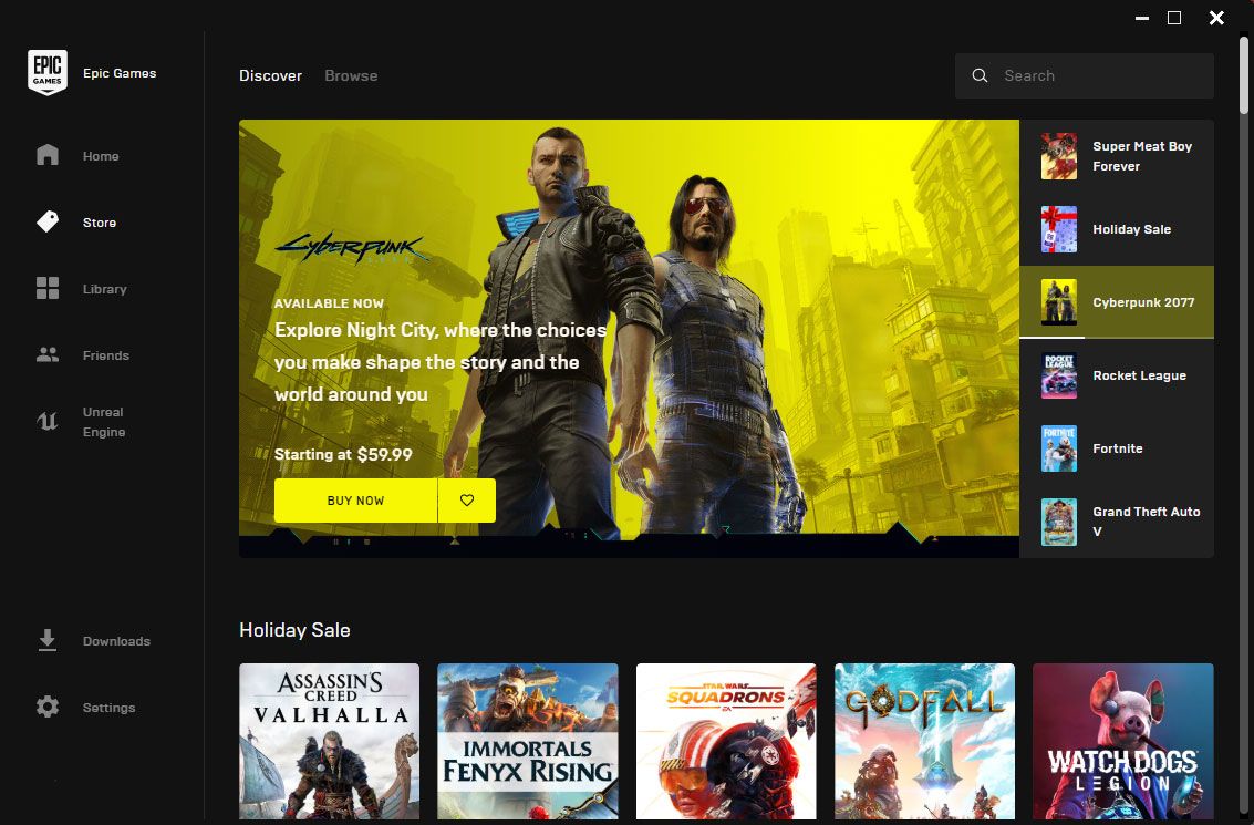 epic games store launcher