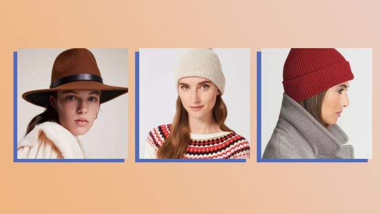 display of best winter hat trends on models
