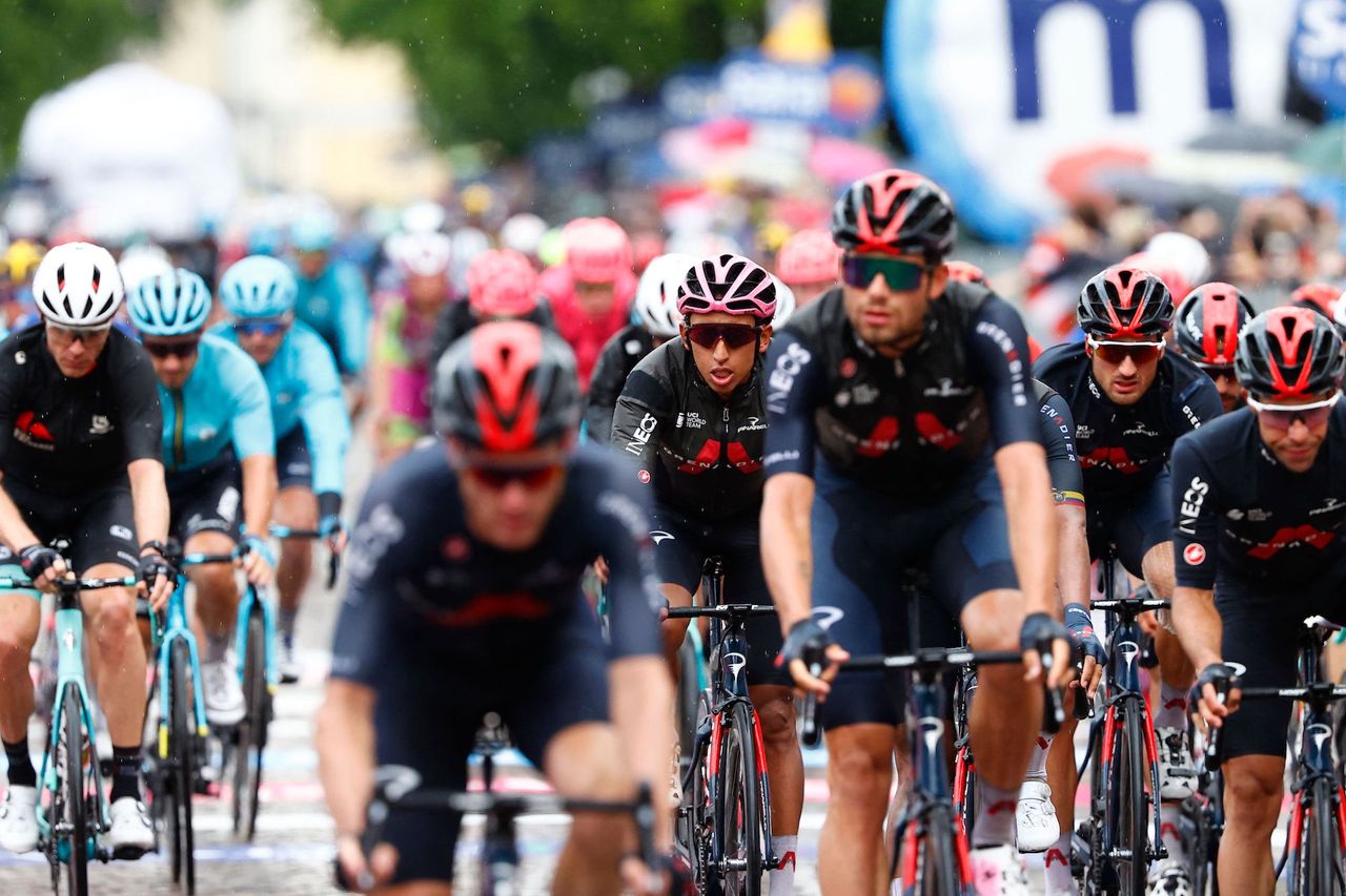 Egan Bernal on stage 15 of the 2021 Giro d&#039;Italia