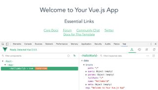 vue.js app