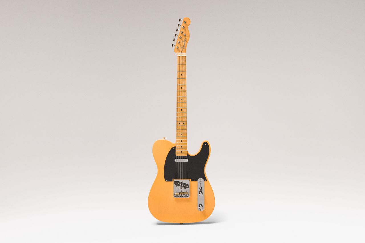 Details of the 75th Anniversary Vintera II Road Worn 1951 Telecaster in Butterscotch Blonde