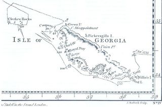 James Cook's map of South Georgia Island, exploration