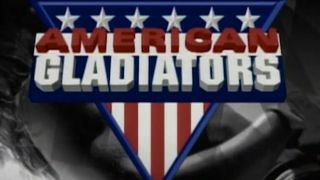 The American Gladiators title card from S3 E1.