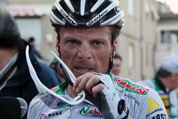 Di Luca with his "killer" face on.