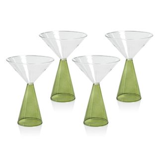 Monticello Martini Glasses, Set of 4