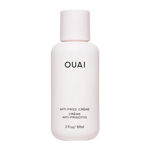 Ouai Anti Frizz Cream Travel Size - Moisturizing Hair Cream With Frizz Control &amp; Heat Protection - Provides Hydration With Jackfruit &amp; Beetroot Extract - Paraben, Phthalate &amp; Sulfate Free (3 Oz)
