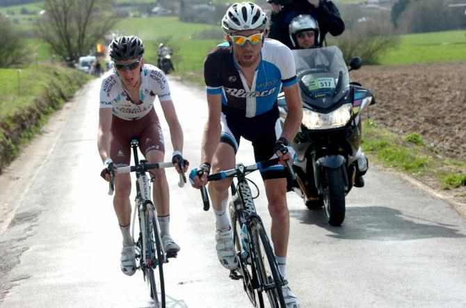 Laurens Ten Dam (Blanco) and Romain Bardet (Ag2r La Mondiale) tried their luck with a little over 50km to go