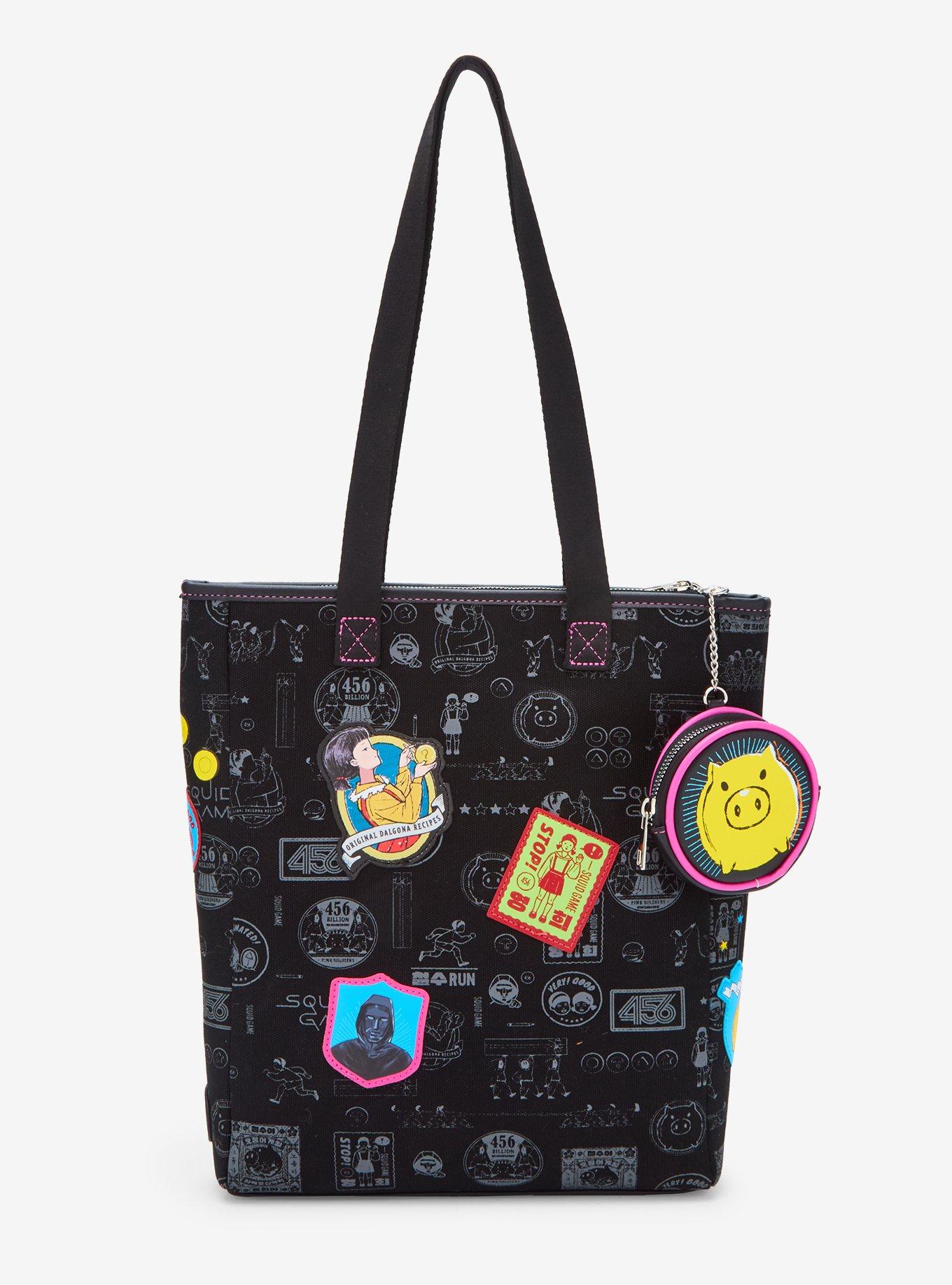 Squid Game Patches Tote Bag