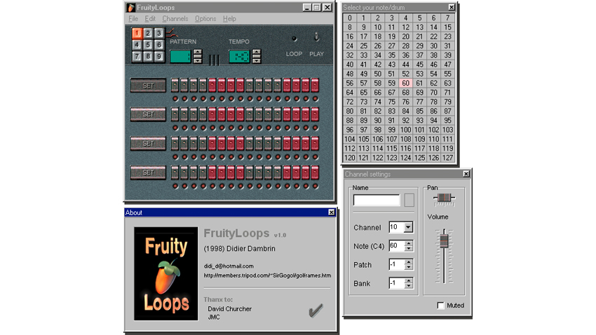Dj Memo - FL Studio - Antes llamado Fruity Loops. Version 1.0 año 1998.  🤩🤩🤩