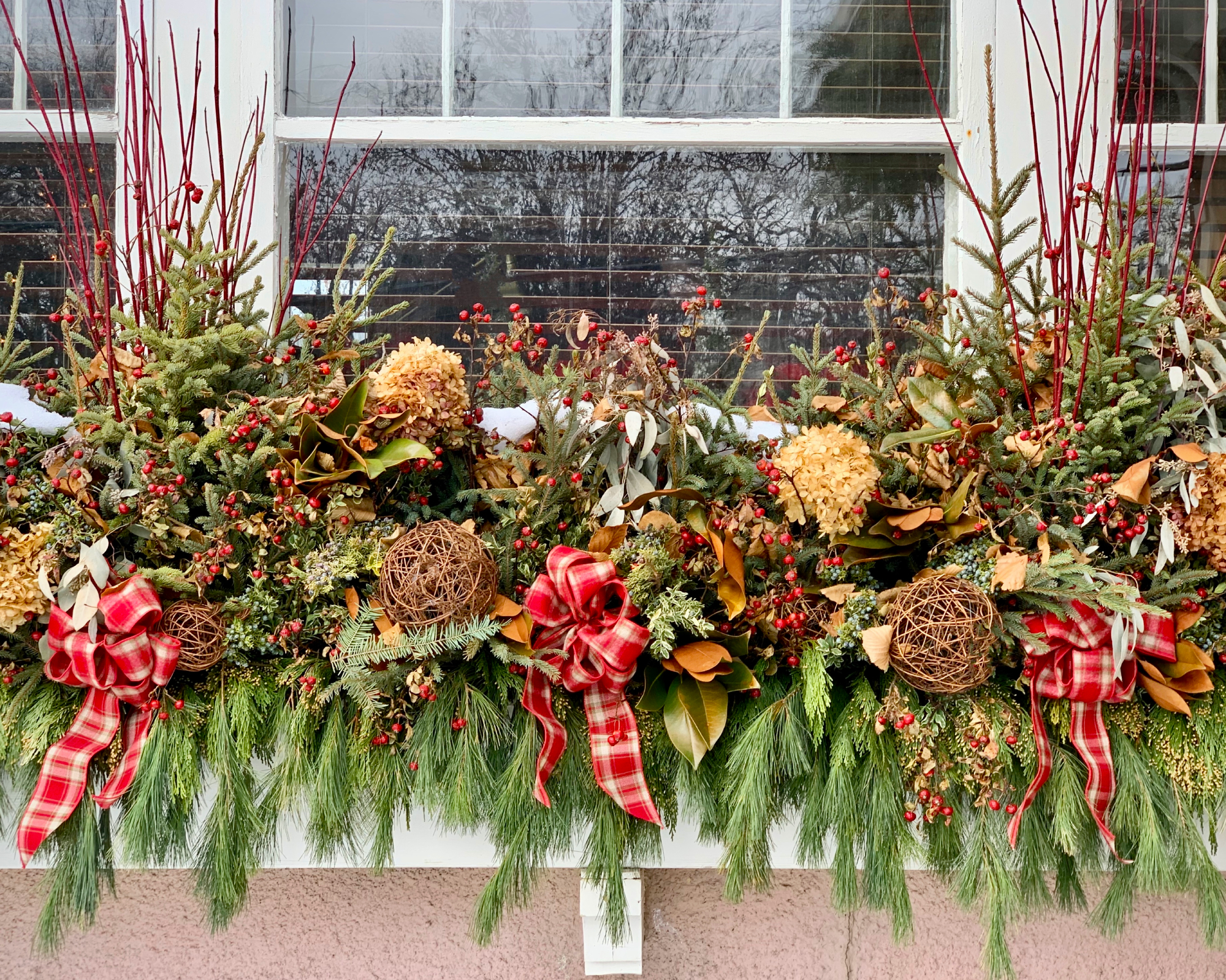 winter window box