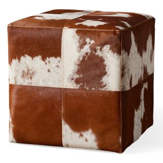 Cow Hide Pouf