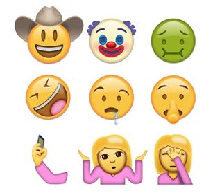 Expressions and faces emojis.