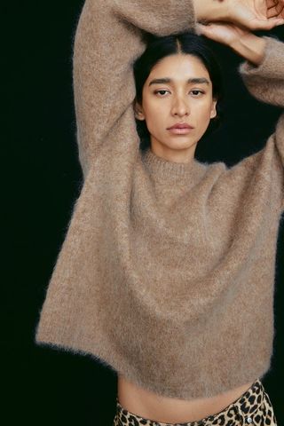 Oversized Mohair-Blend Jumper