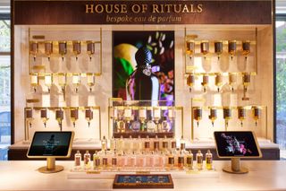 Rituals interactive perfume display