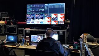 A producer uses AJA technology in an Esports live production.