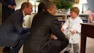 Prince William, Barack Obama and Prince George