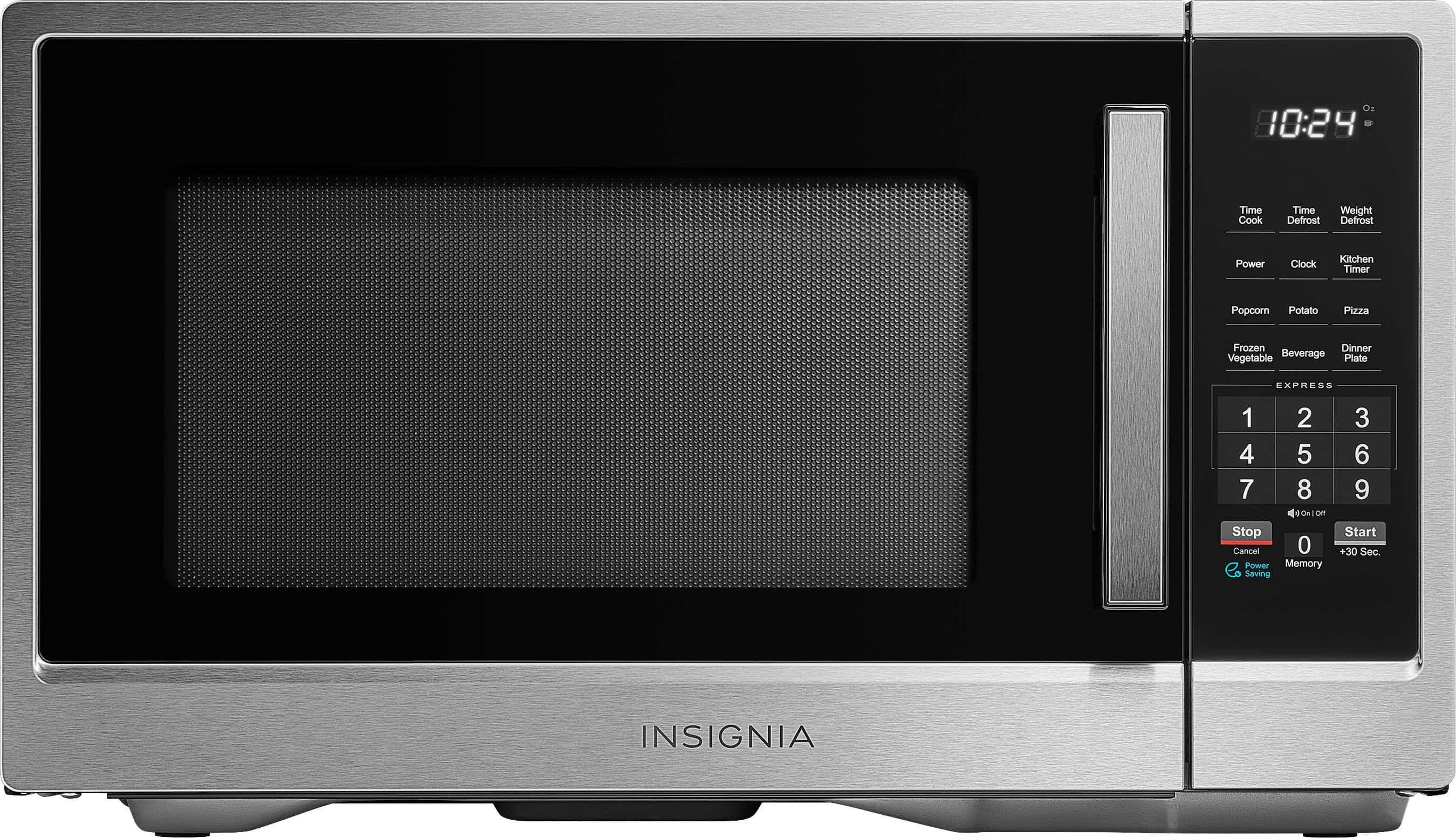 Insignia™ - 1.1 Cu. Ft. Countertop Microwave - Stainless Steel