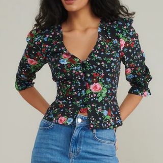 Nobody's Child Floral Blouse