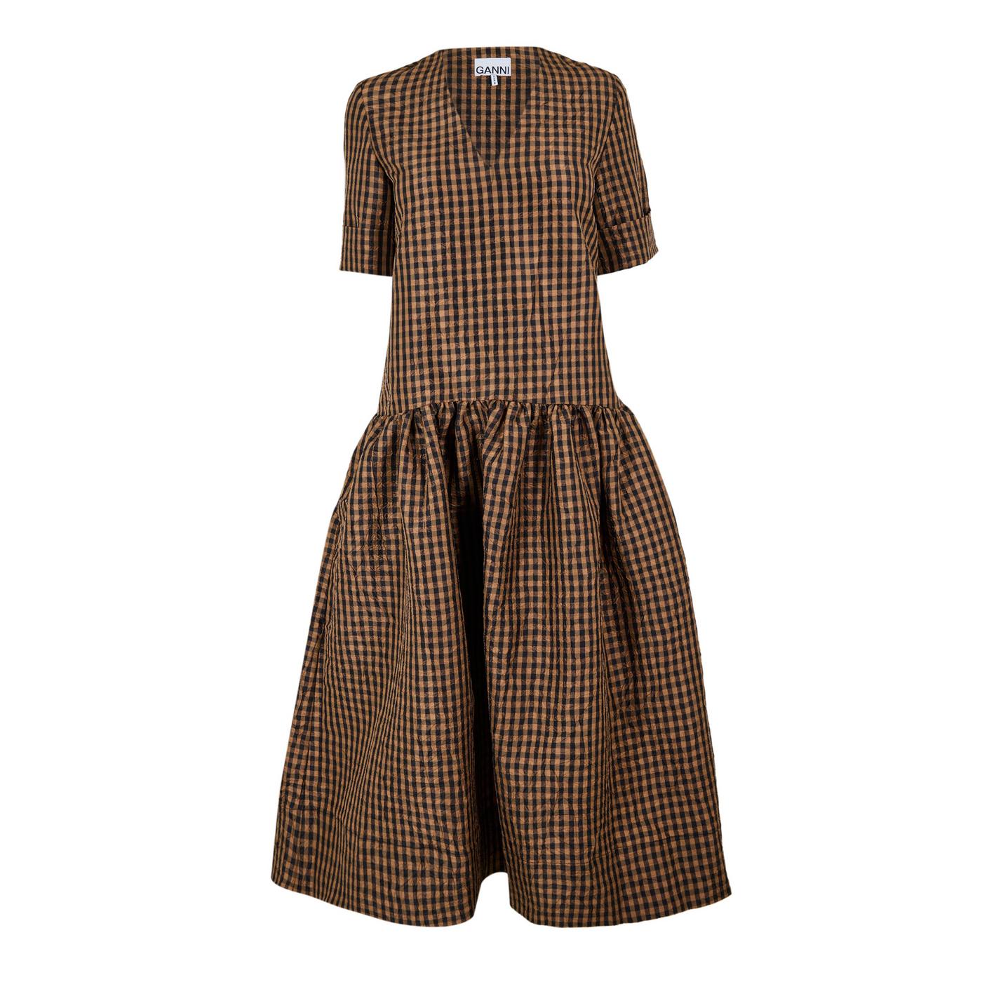 Ganni Ganni Crkle Taf Dres Ld62