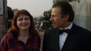 Julia Sweeney and Harvey Keitel in Pulp Fiction