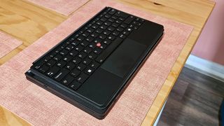 Lenovo ThinkPad X1 Fold Gen 2, folded.