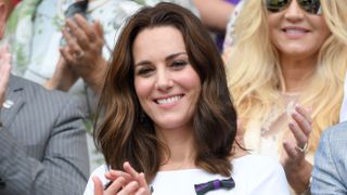 Kate Middleton attends the Mens Singles Final at Wimbledon 2017