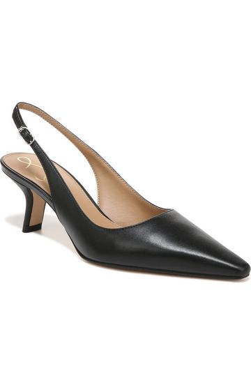 HIGH SLINGBACKS BLACK CALFSKIN