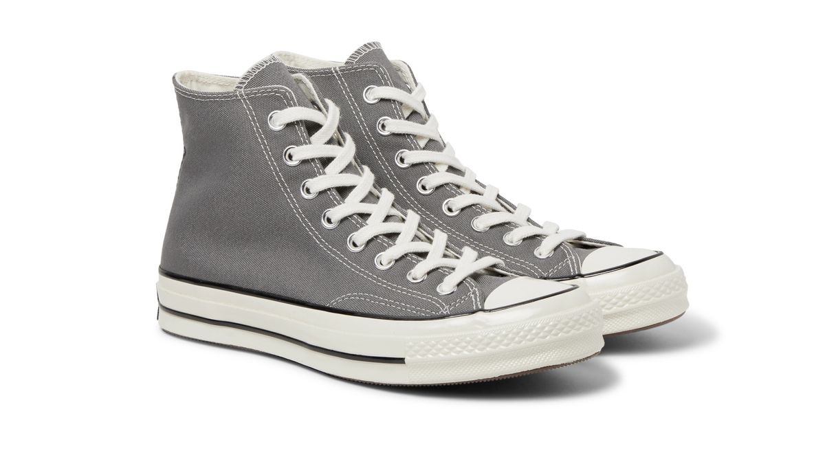 grey sneakers shoes