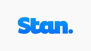 Blue and white Stan Logo