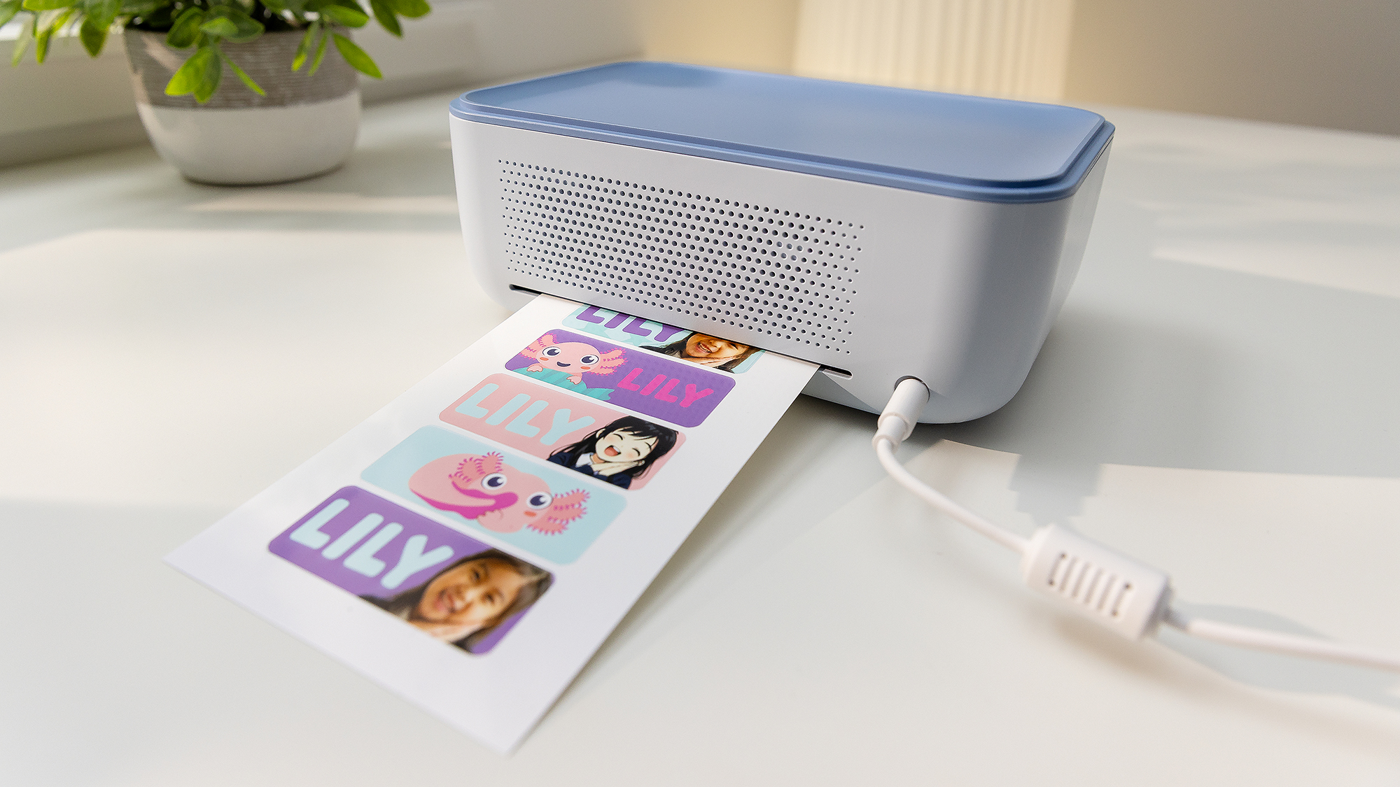A selection of press shots featuring the two new Cricut sticker machines. 