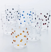 Party tumbler glass set of six, 2modern